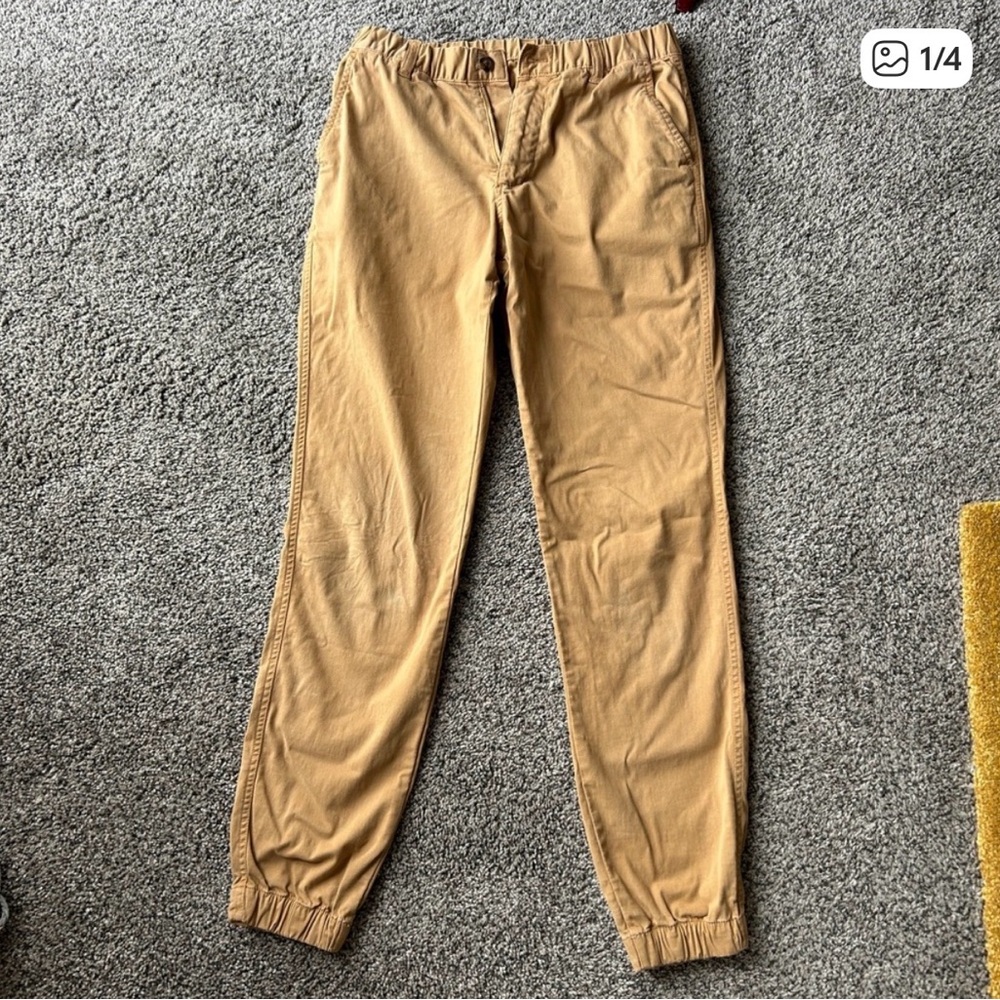 Bear Bottom Men's Tan Stretch Joggers